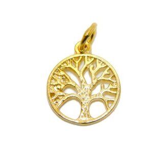 14K Tree of Life (Large) Yellow Gold Pendant Charm